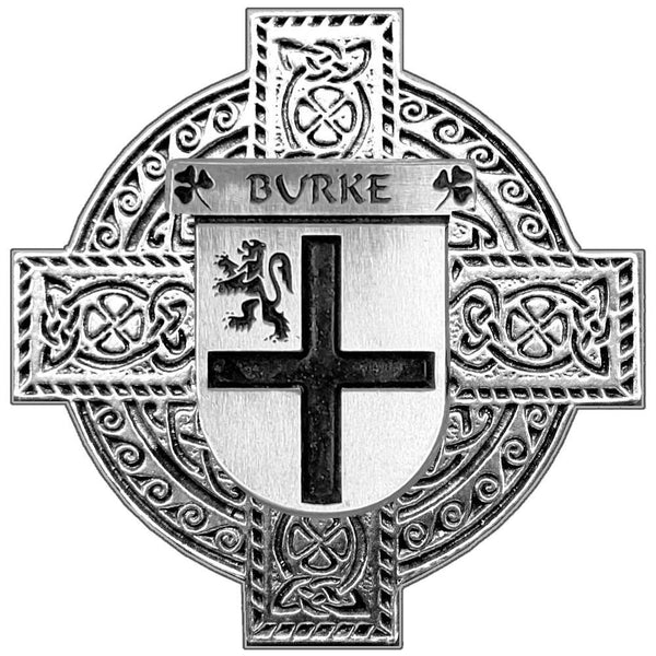 Burke Irish Coat Of Arms Badge Stainless Steel Tankard