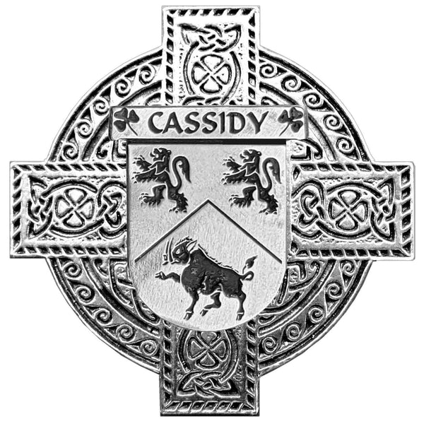 Cassidy Irish Coat Of Arms Badge Stainless Steel Tankard