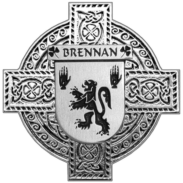 Brennan Irish Coat Of Arms Badge Stainless Steel Tankard