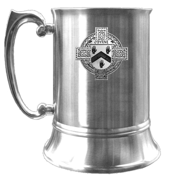 O'Byrne Irish Coat Of Arms Badge Stainless Steel Tankard