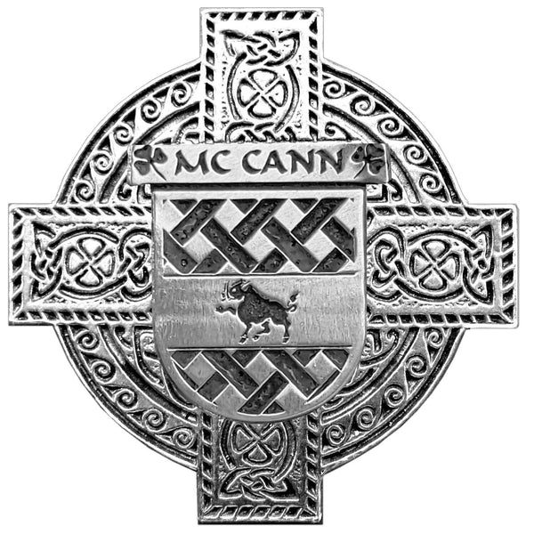 McCann Irish Coat Of Arms Badge Stainless Steel Tankard
