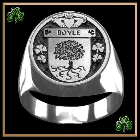 Boyle Irish Coat of Arms Gents Ring IC100