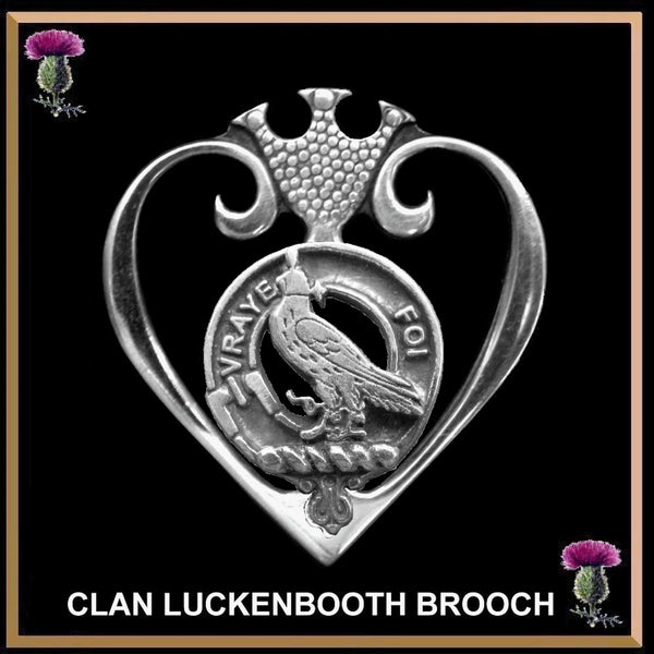 Boswell Clan Crest Luckenbooth Brooch or Pendant
