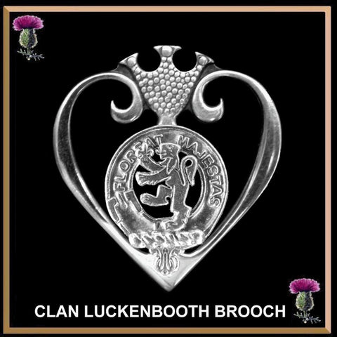 Brown (Broun) Clan Crest Luckenbooth Brooch or Pendant