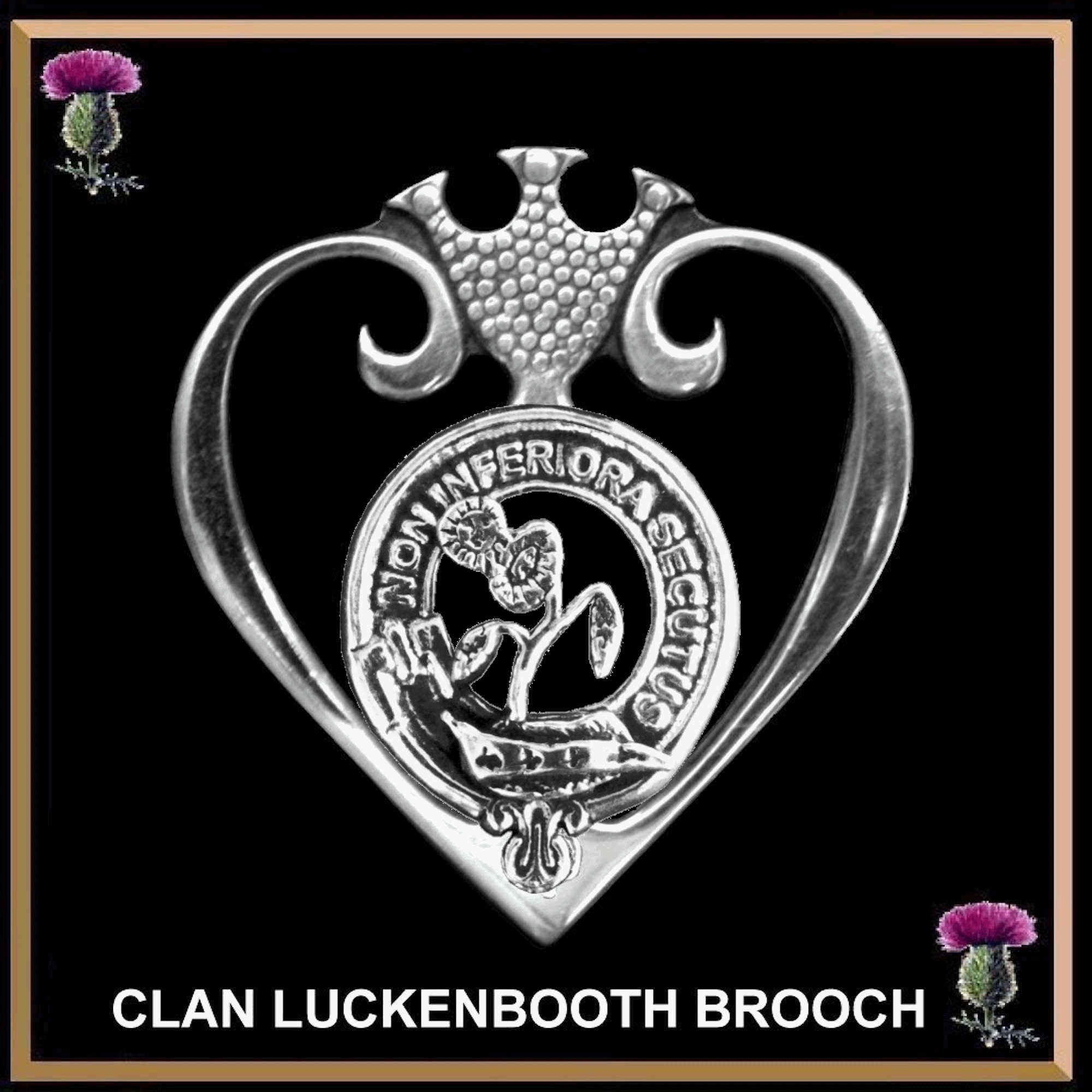 Buchan Clan Crest Luckenbooth Brooch or Pendant