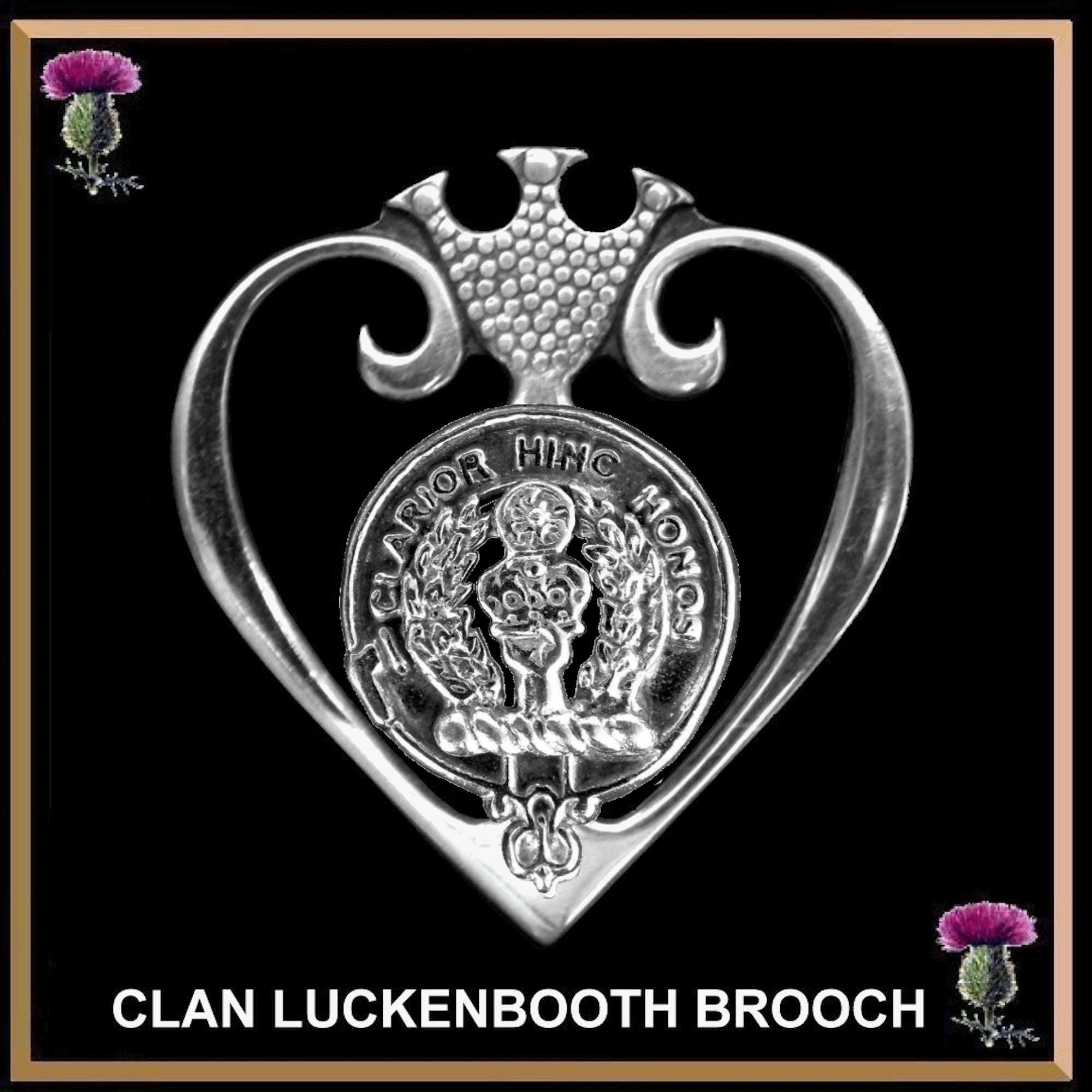 Buchanan Clan Crest Luckenbooth Brooch or Pendant