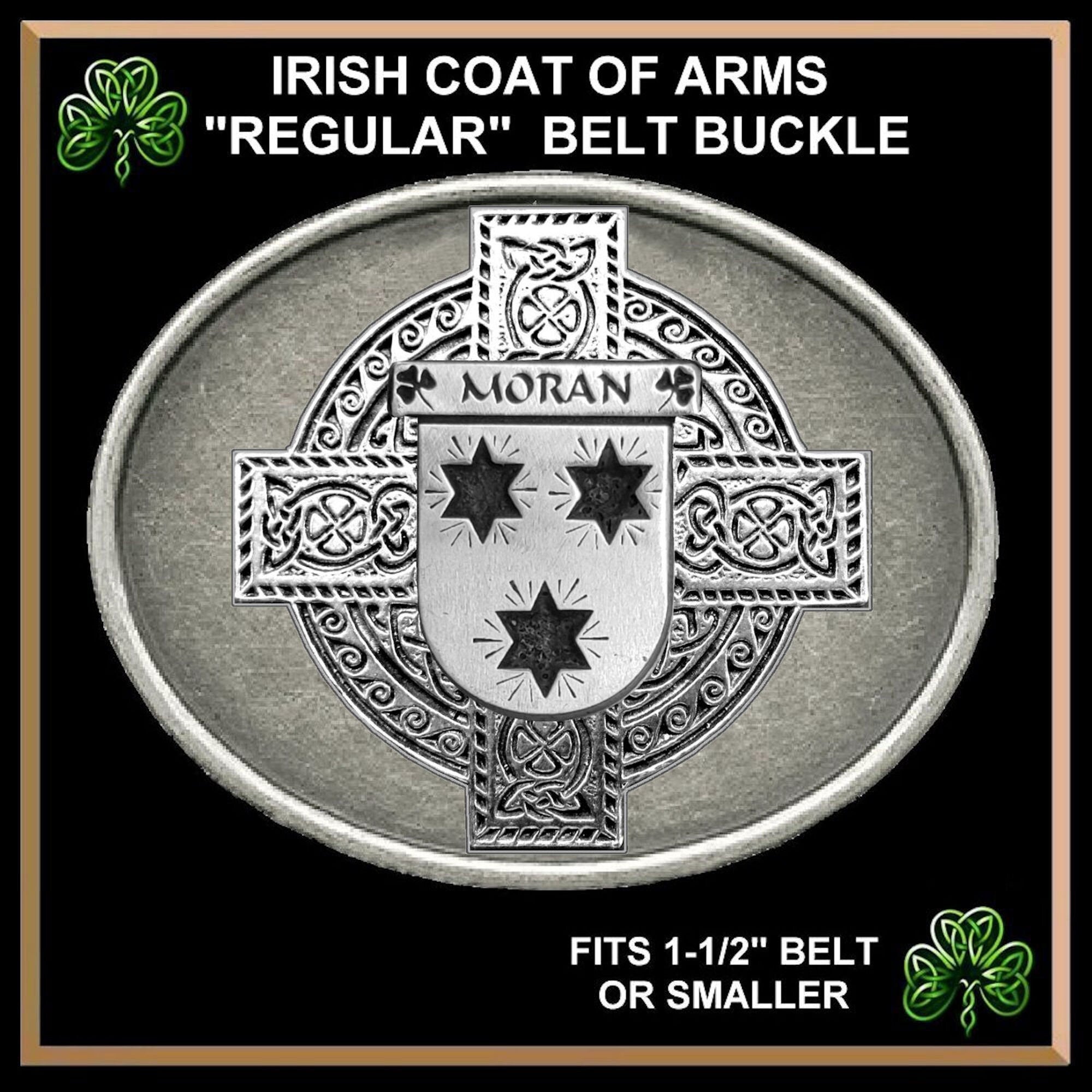 Moran Irish Coat of Arms Regular Buckle