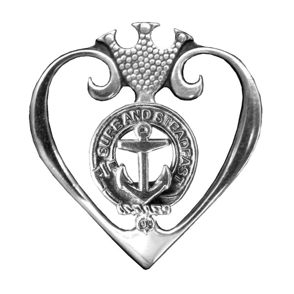 Clark(E) Clan Crest Luckenbooth Brooch or Pendant