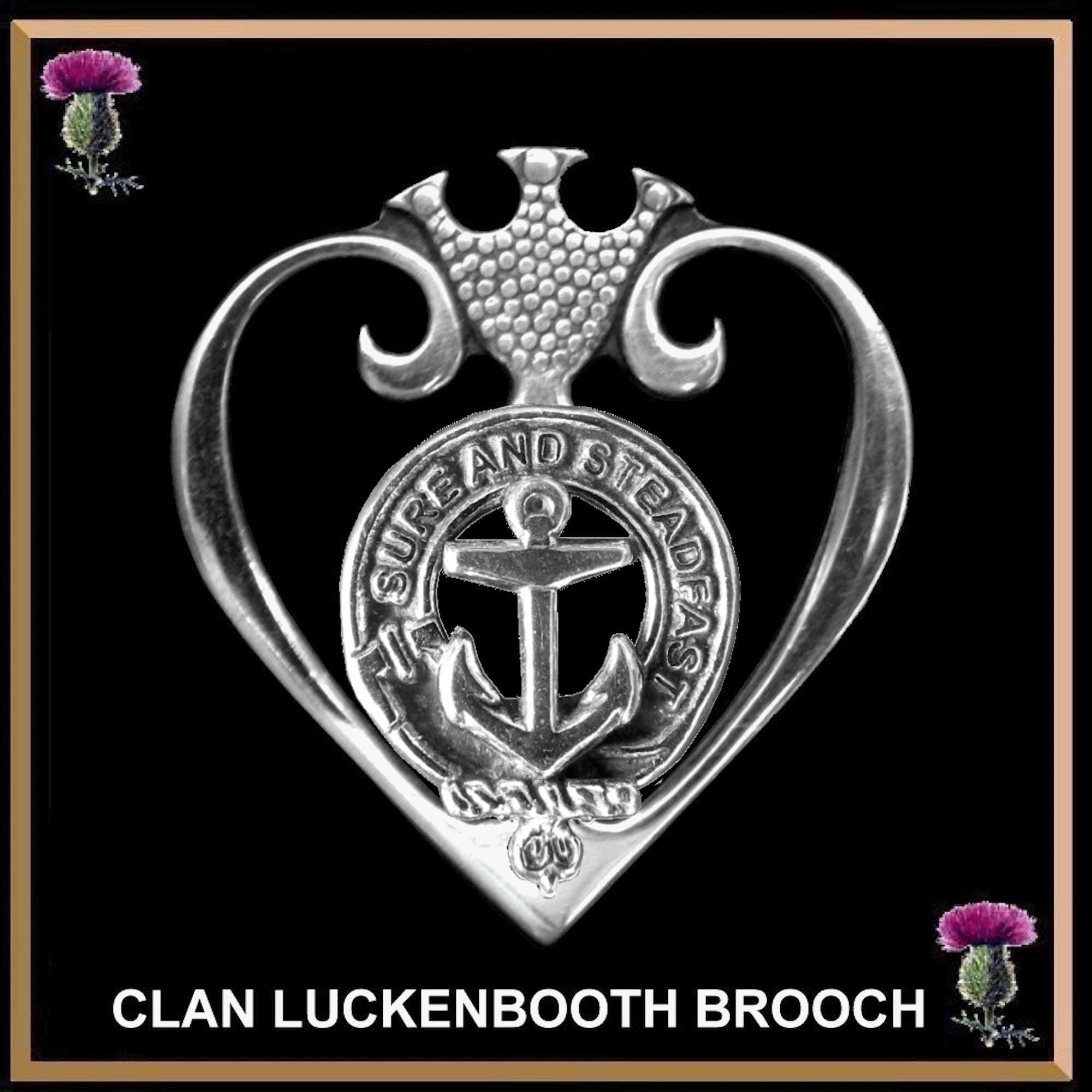 Clark(E) Clan Crest Luckenbooth Brooch or Pendant