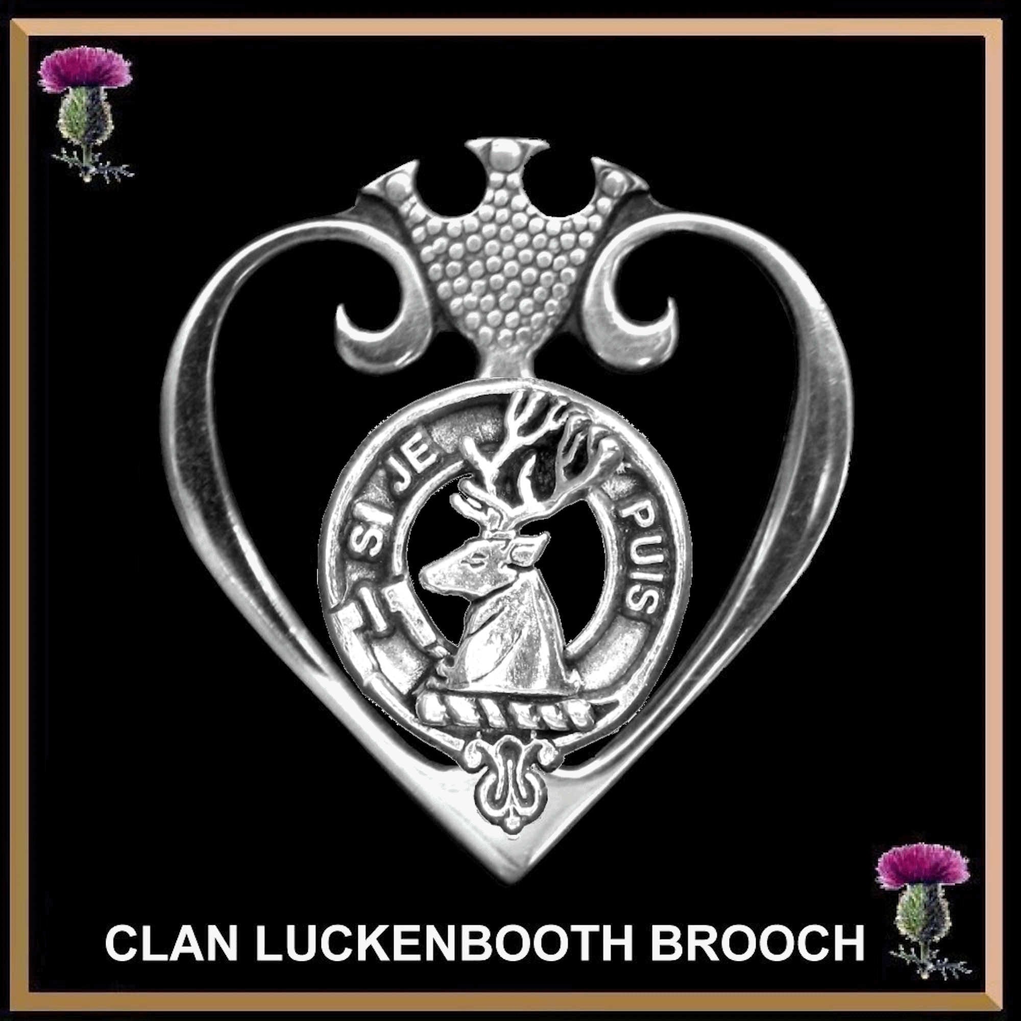 Colquhoun Clan Crest Luckenbooth Brooch or Pendant