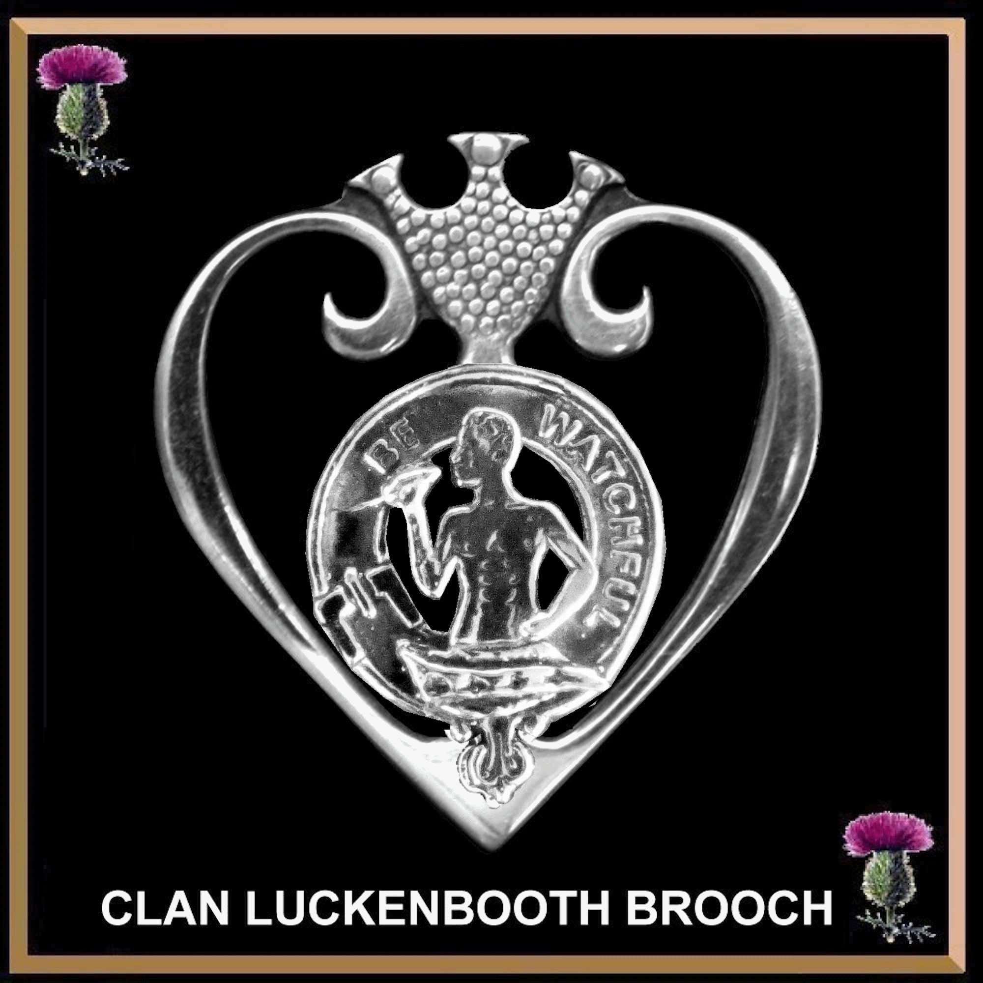 Darroch Clan Crest Luckenbooth Brooch or Pendant