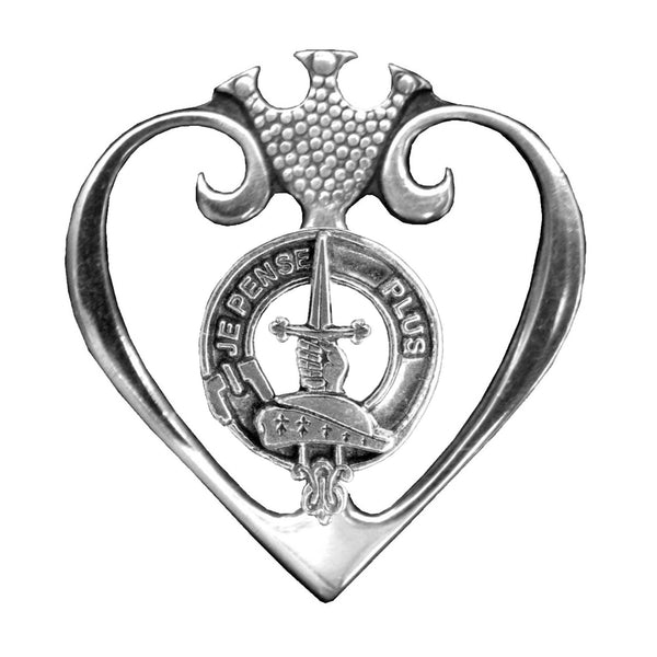 Erskine Clan Crest Luckenbooth Brooch or Pendant
