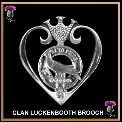 Glen Clan Crest Luckenbooth Brooch or Pendant