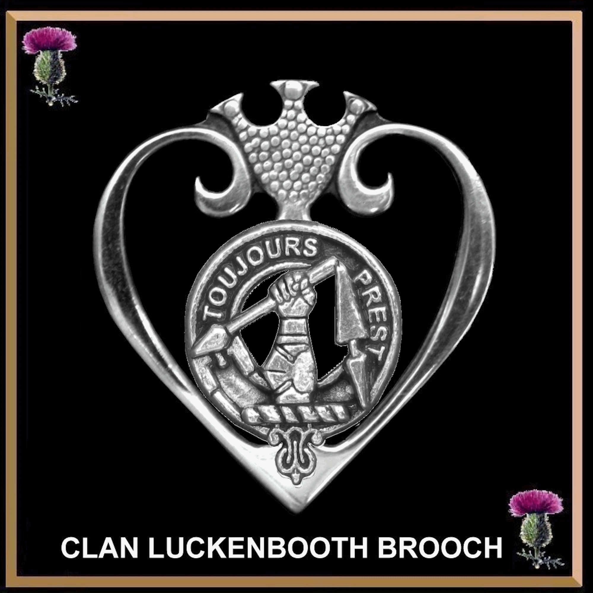 Carmichael Clan Crest Luckenbooth Brooch Or Pendant