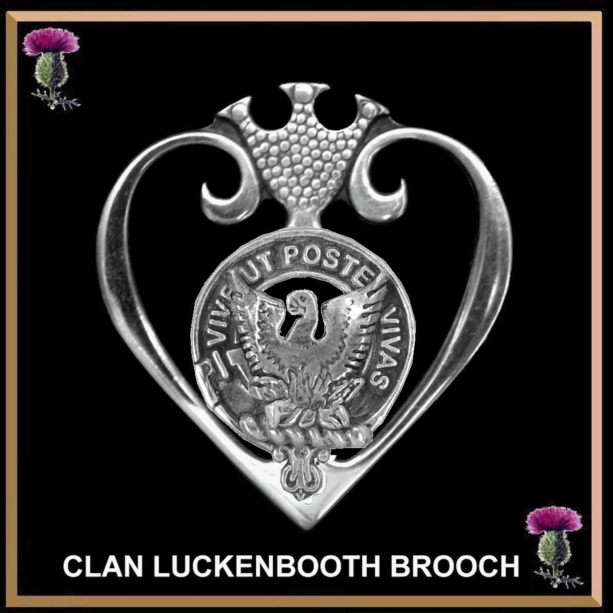 Johnston Caskieben Clan Crest Luckenbooth Brooch or Pendant
