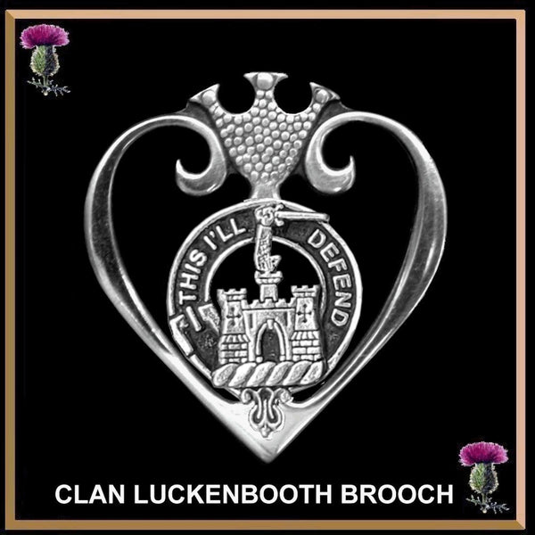 Kincaid Clan Crest Luckenbooth Brooch or Pendant