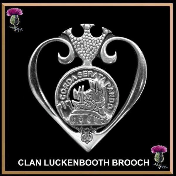 Lockhart Clan Crest Luckenbooth Brooch or Pendant