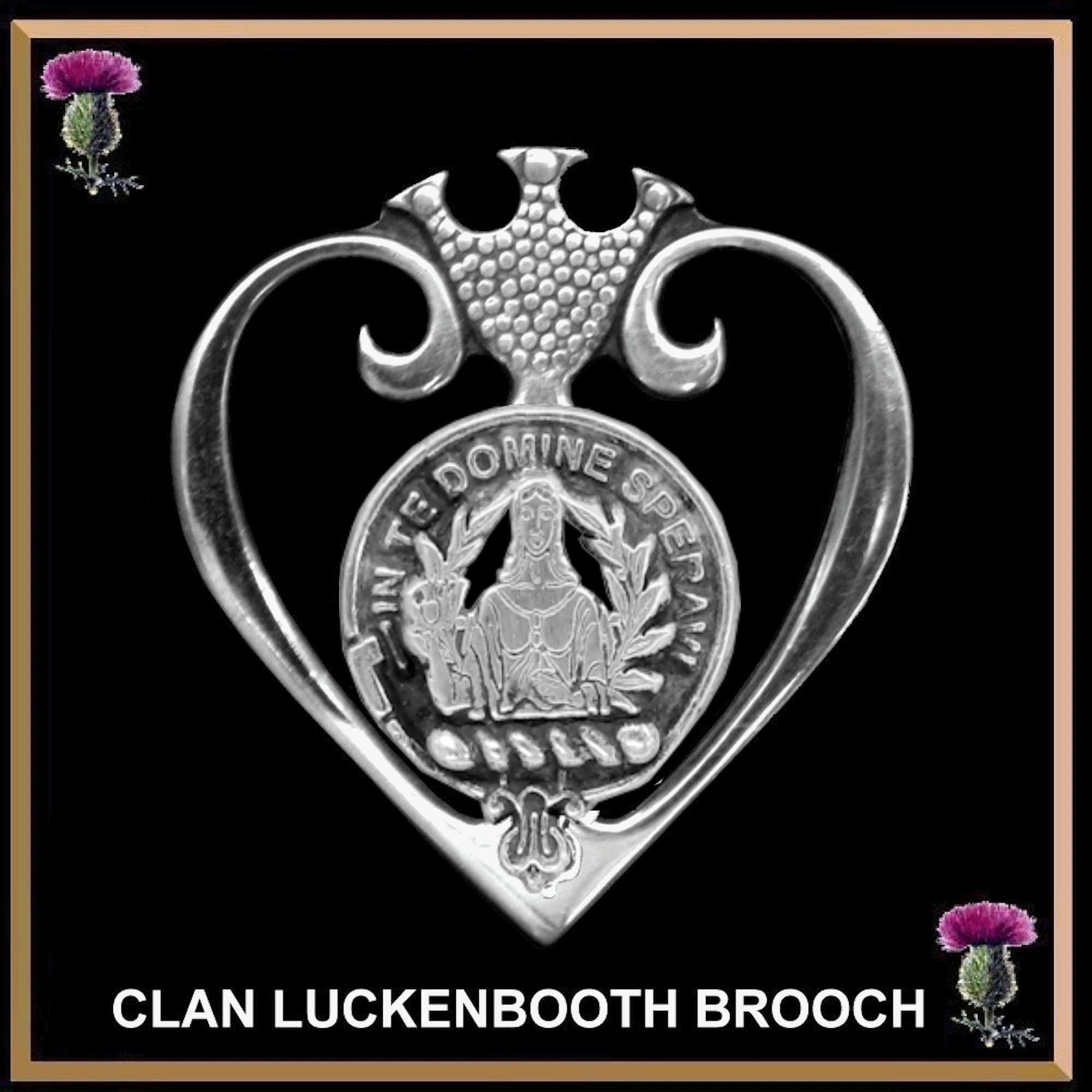 Lyon Clan Crest Luckenbooth Brooch or Pendant