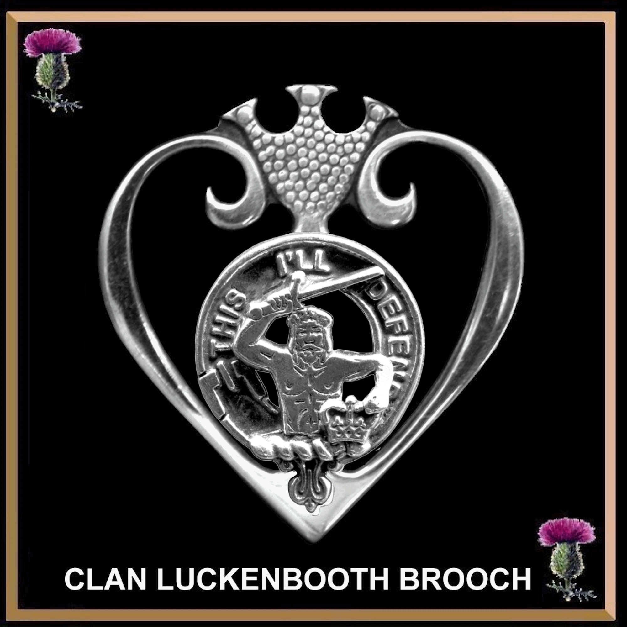 MacFarlane Clan Crest Luckenbooth Brooch or Pendant