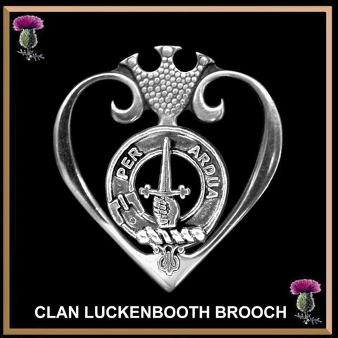 MacIntyre Clan Crest Luckenbooth Brooch or Pendant