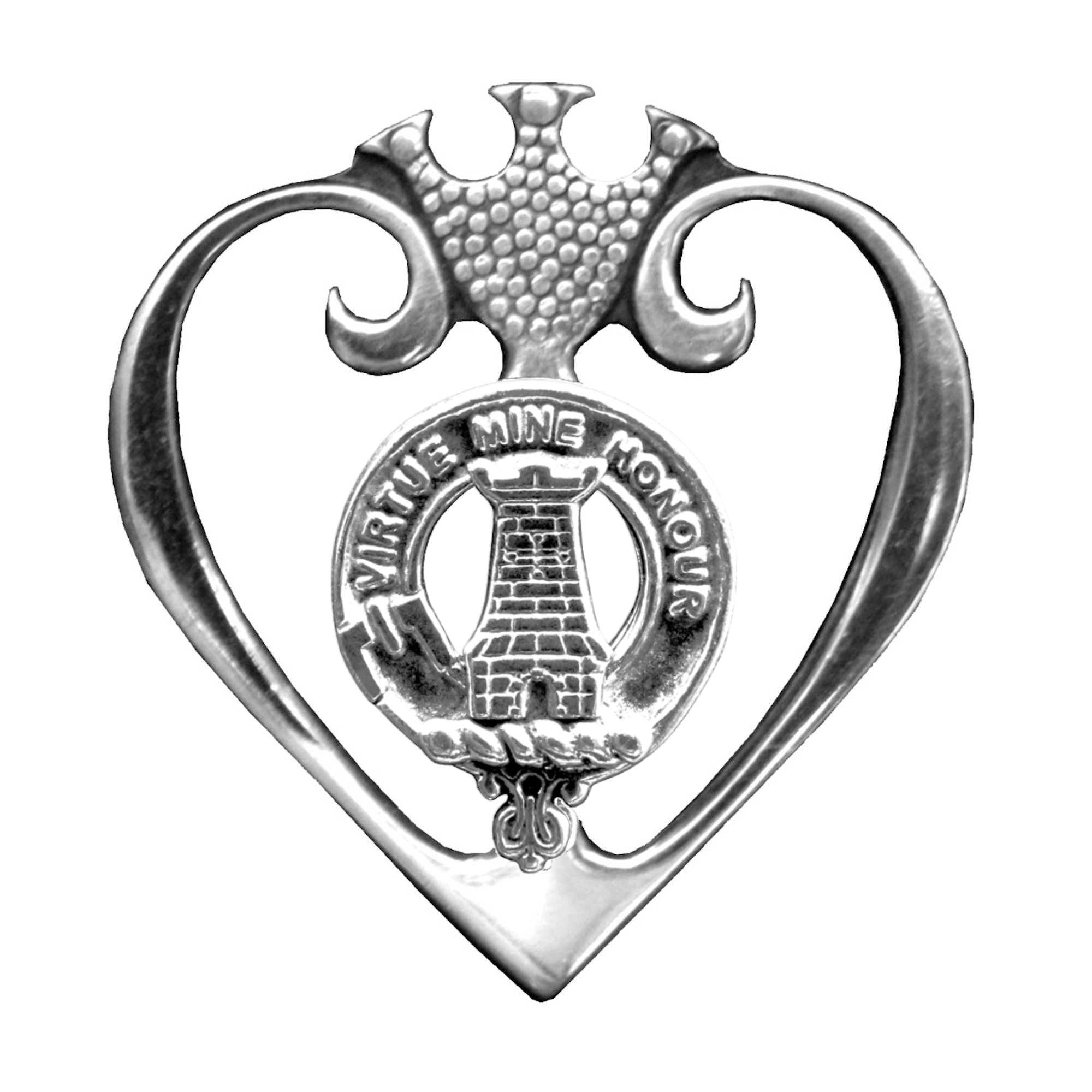 MacLean Clan Crest Luckenbooth Brooch or Pendant – Celtic Studio, image size:2000x2000