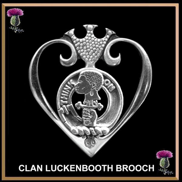 MacLellan Clan Crest Luckenbooth Brooch or Pendant