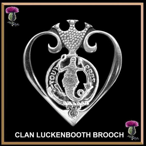 Murray Mermaid Clan Crest Luckenbooth Brooch or Pendant