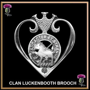 Pollock Clan Crest Luckenbooth Brooch or Pendant