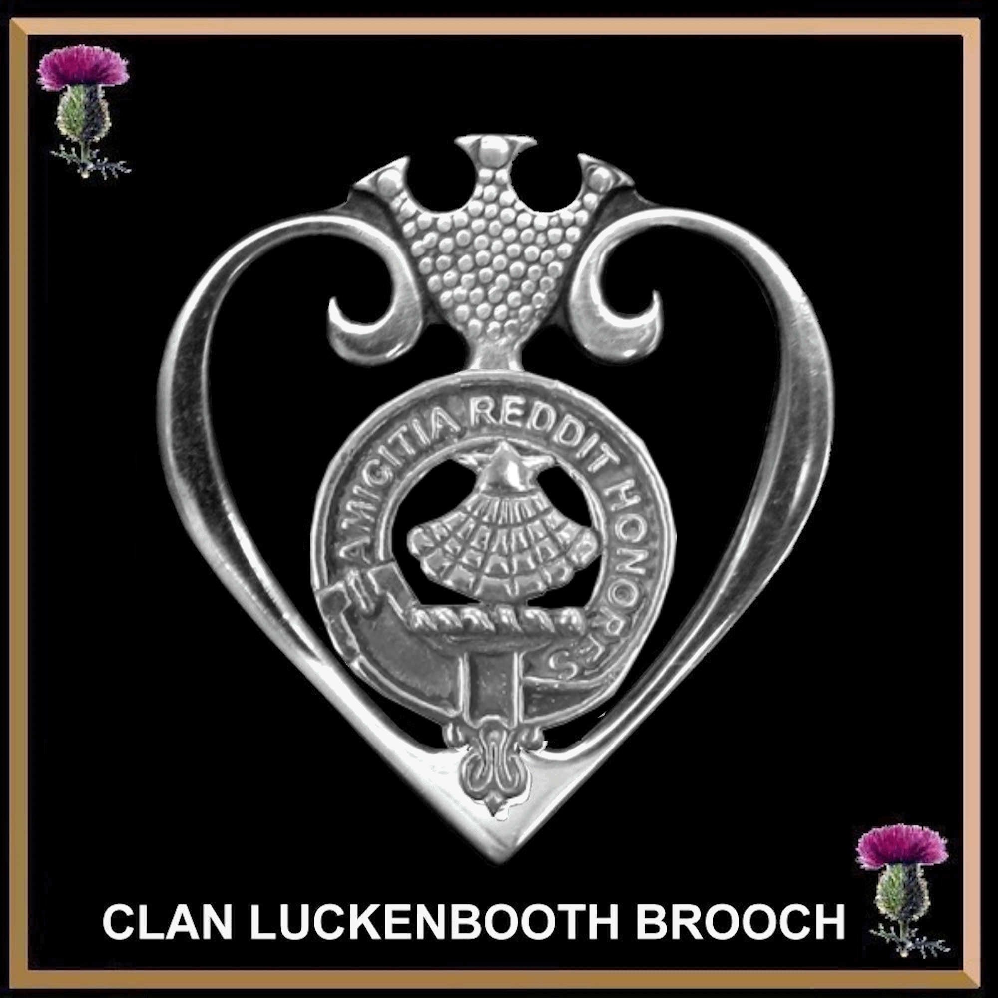 Pringle Clan Crest Luckenbooth Brooch or Pendant