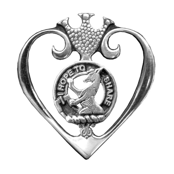 Riddell Clan Crest Luckenbooth Brooch or Pendant