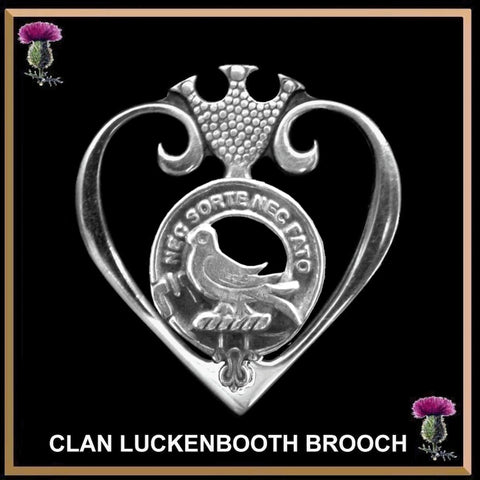 Rutherford Clan Crest Luckenbooth Brooch or Pendant