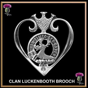 Strachan Clan Crest Luckenbooth Brooch or Pendant