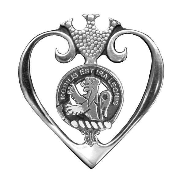 Stuart Clan Crest Luckenbooth Brooch or Pendant