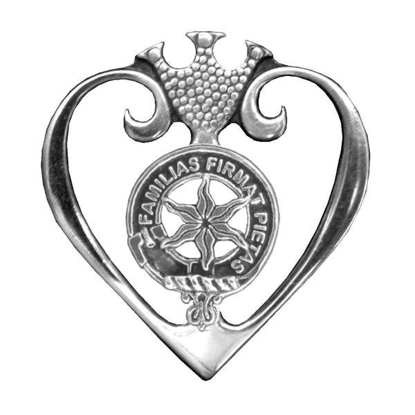 Wardlaw Clan Crest Luckenbooth Brooch or Pendant