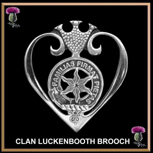 Wardlaw Clan Crest Luckenbooth Brooch or Pendant