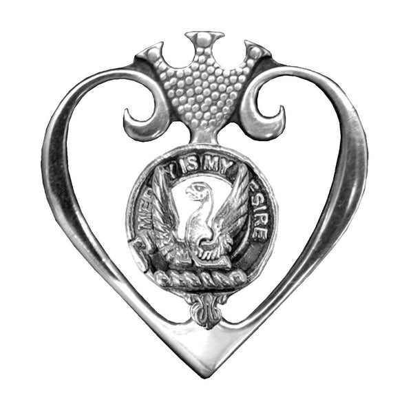 Wishart Clan Crest Luckenbooth Brooch or Pendant