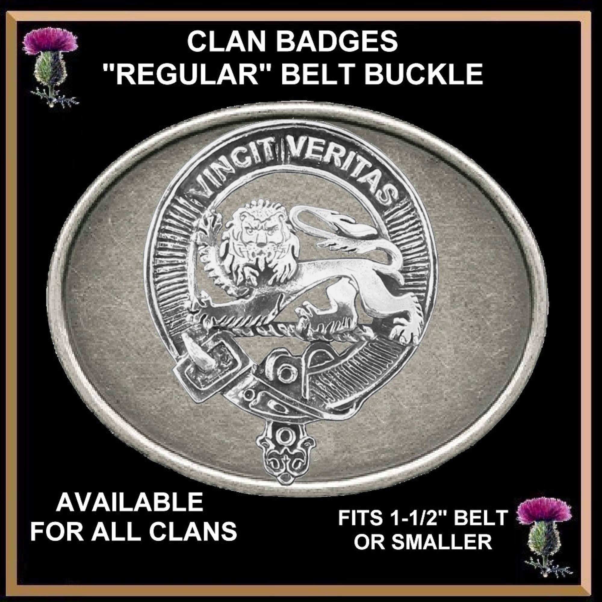 Baxter Clan Crest Regular Buckle