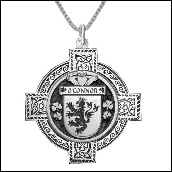 O'Connor Kerry Irish Coat of Arms Celtic Cross Pendant ~ IP04