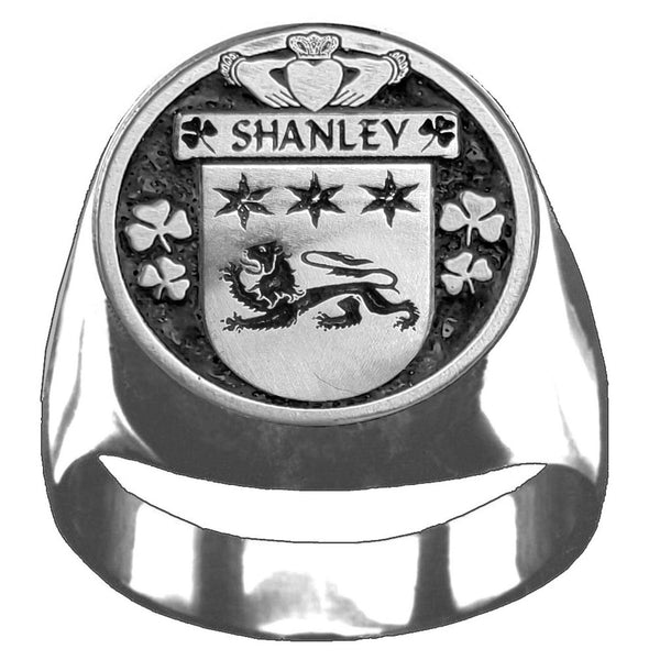 Shanley Irish Coat of Arms Gents Ring IC100