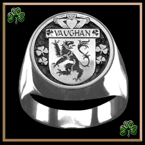 Vaughan Irish Coat of Arms Gents Ring IC100