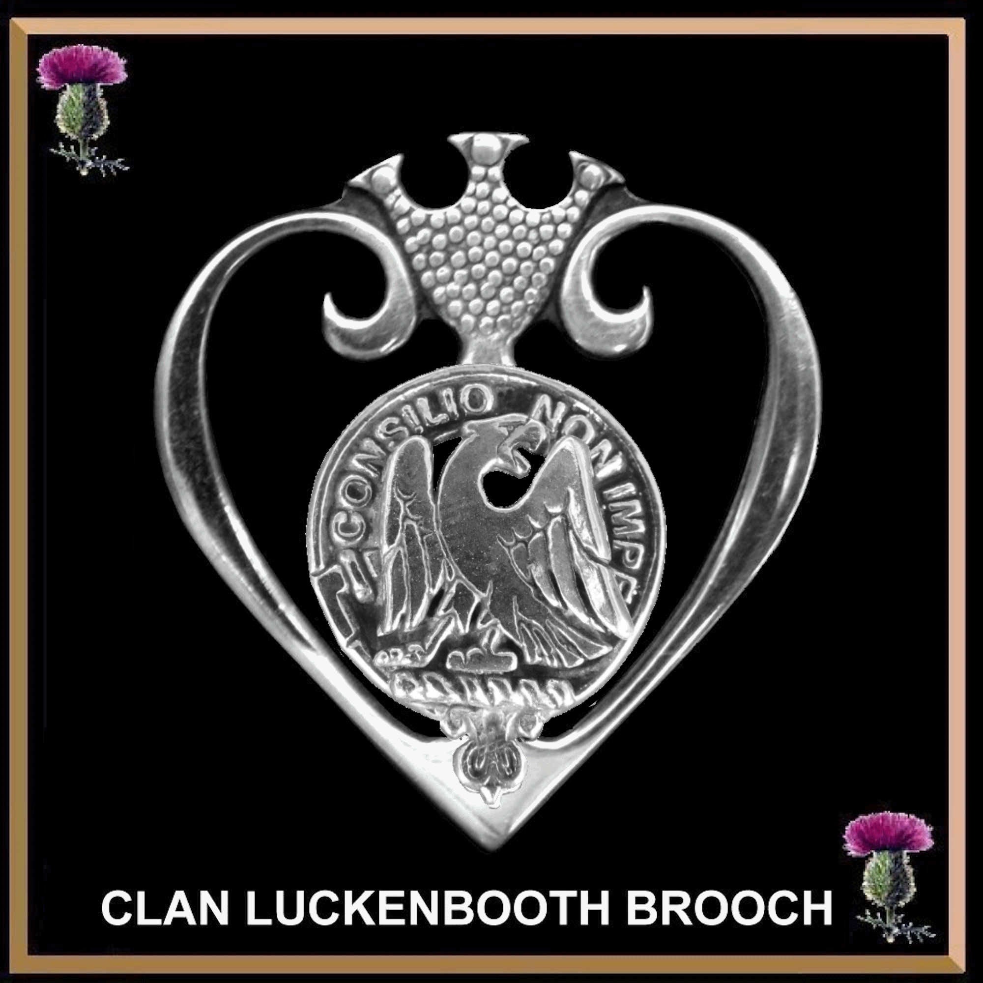 Agnew Clan Crest Luckenbooth Brooch or Pendant