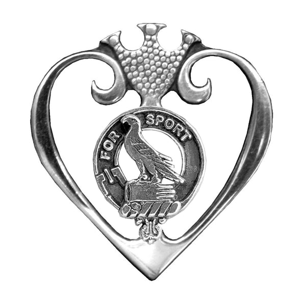 Clelland Clan Crest Luckenbooth Brooch or Pendant