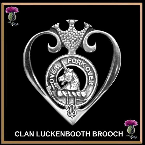 Cunningham Clan Crest Luckenbooth Brooch or Pendant