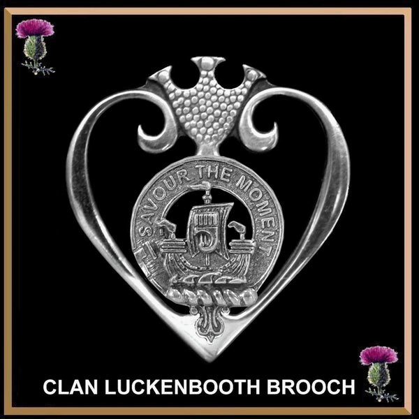 Duncan Sketraw Clan Crest Luckenbooth Brooch or Pendant