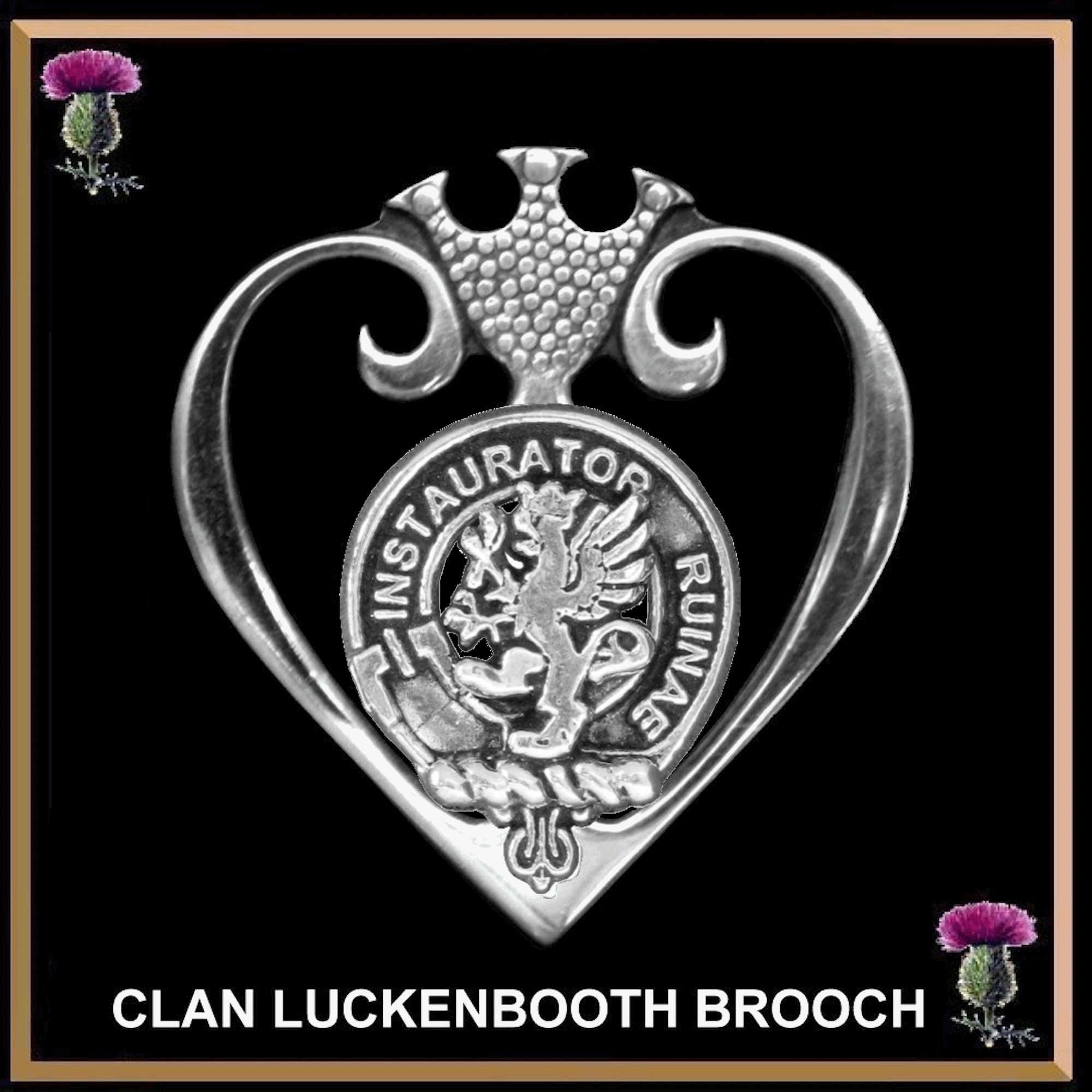 Forsyth Clan Crest Luckenbooth Brooch or Pendant