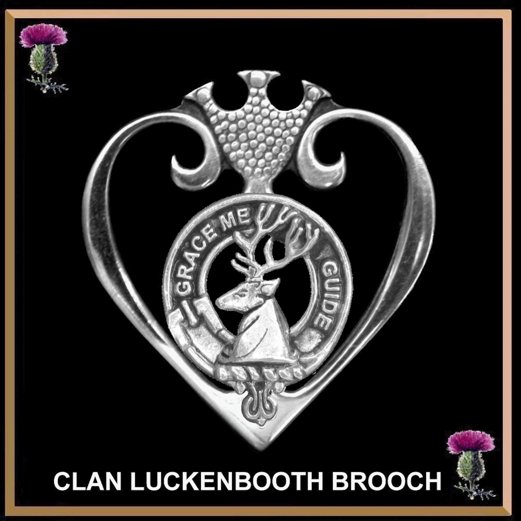 Forbes Clan Crest Luckenbooth Brooch or Pendant