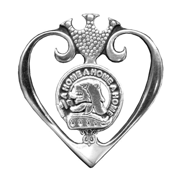 Home Clan Crest Luckenbooth Brooch or Pendant