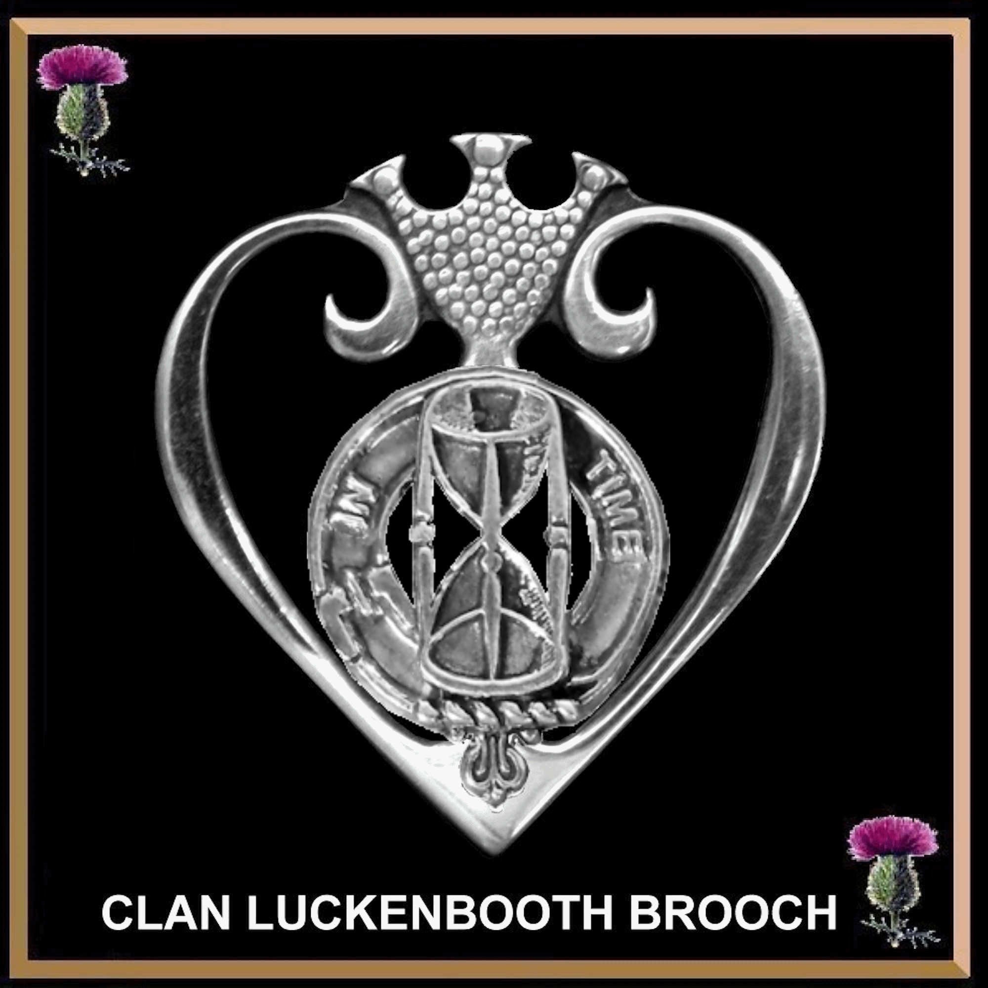 Houston Clan Crest Luckenbooth Brooch or Pendant