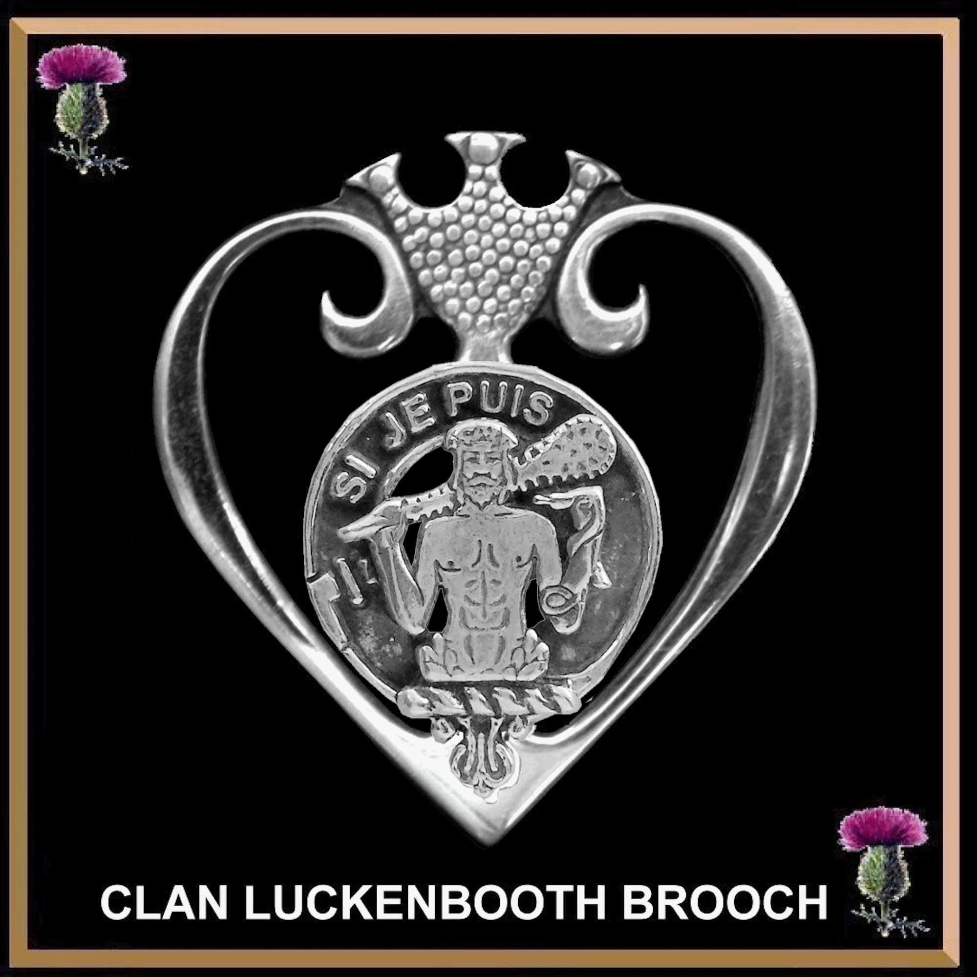 Livingston Clan Crest Luckenbooth Brooch or Pendant