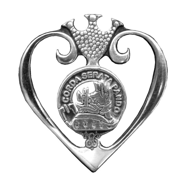 Lockhart Clan Crest Luckenbooth Brooch or Pendant